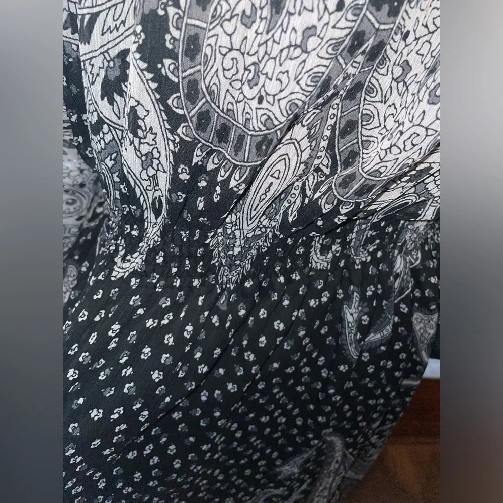 New Without Tags Black Paisley Boho Dress *make offers* - Picture 8 of 9
